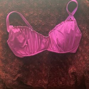 BECCA Pink Lace Trim Bikini